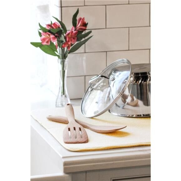 Kitchen Basics Dish Drying Mat Highly Absorbent Microfiber Kitchen Counter Mat - Picture 4 of 7